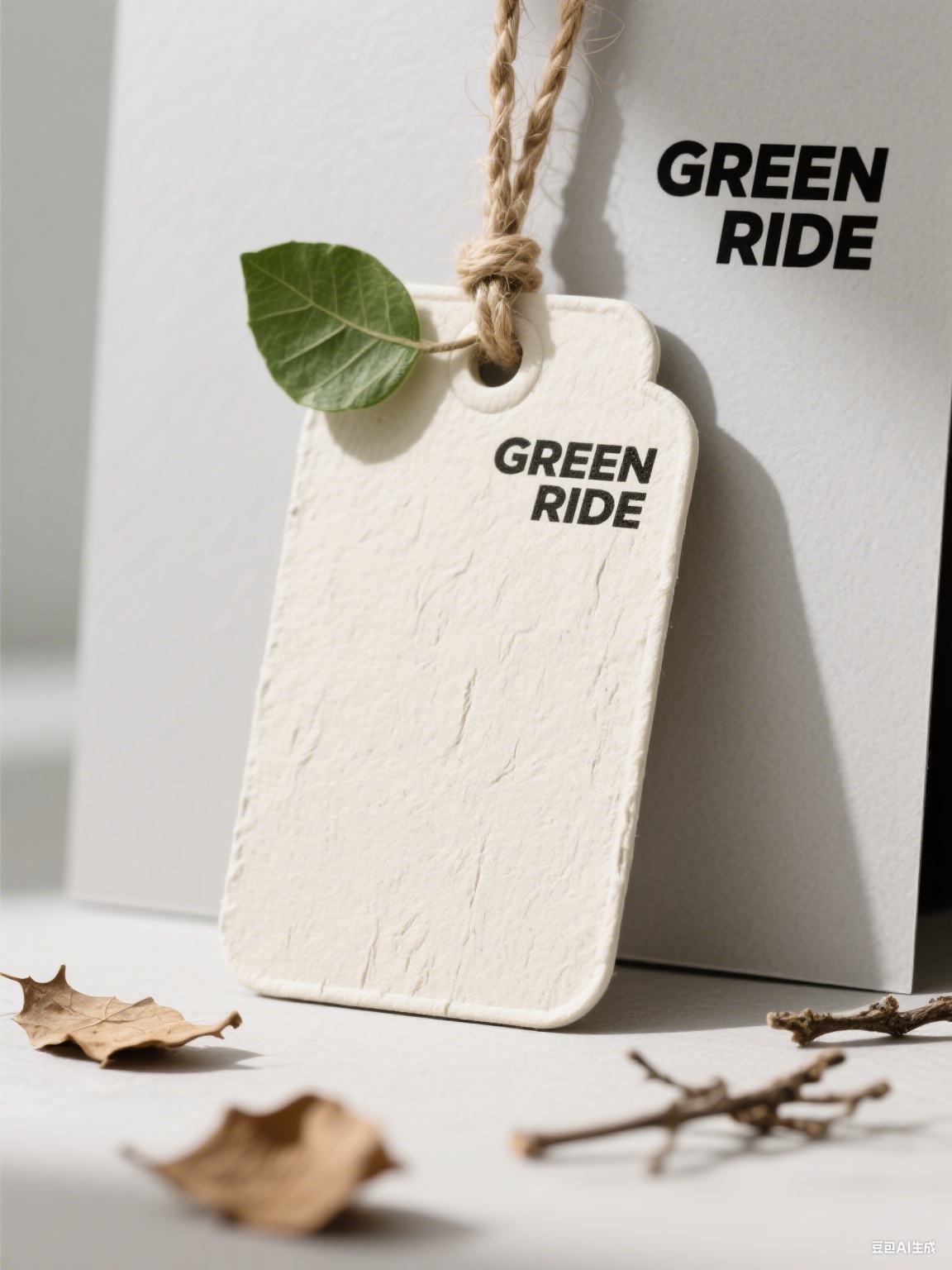 Eco-friendly hanging tags for cars made from recycled paper